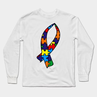 Autism Awareness Ribbon Long Sleeve T-Shirt